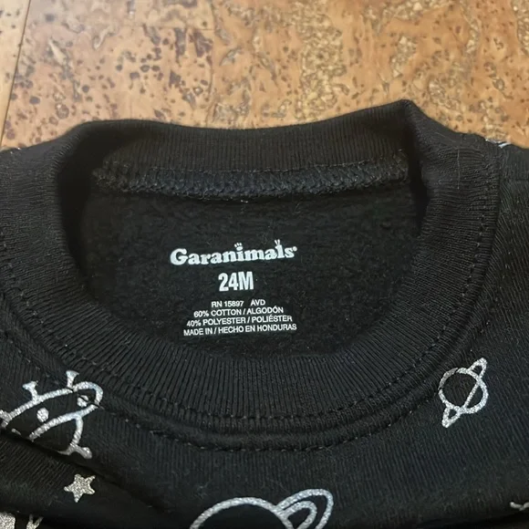 Shimmery space sweatshirt and sweatpants set - Picture 5 of 5